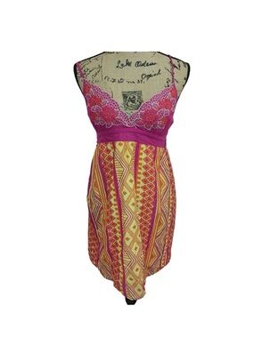 Flying Tomato Embroidered Pink Sundress